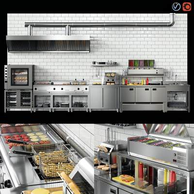 现代烘培箱操作台厨房器具